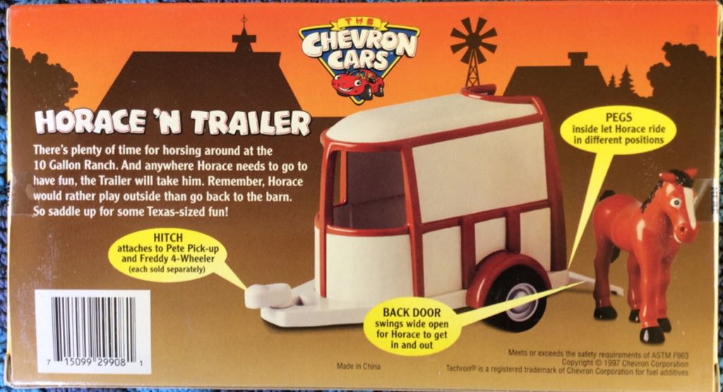 The Chevron Cars Horace n Trailer - Chevron action figure collectible [Barcode 715099299081] - Main Image 2