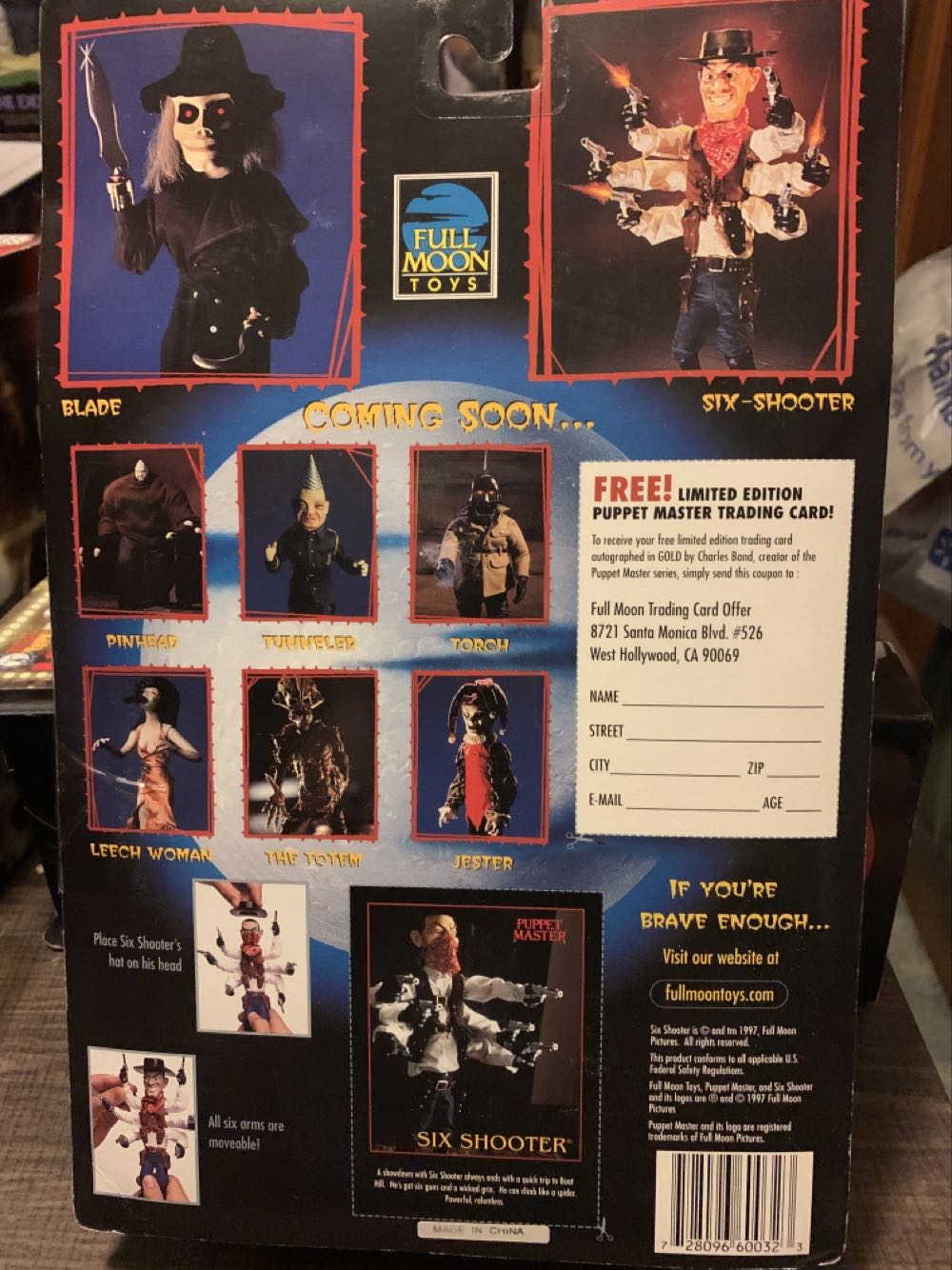 Puppet Master Six Shooter - Full Moon Toys (Puppet Master) action figure collectible [Barcode 728096600323] - Main Image 2