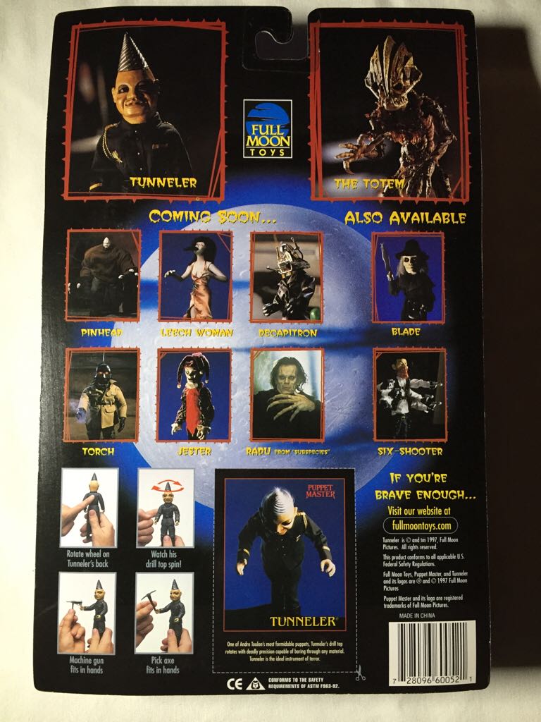 Puppet Master: Tunneler - Full Moon Toys (Puppet Master) action figure collectible [Barcode 728096600521] - Main Image 2
