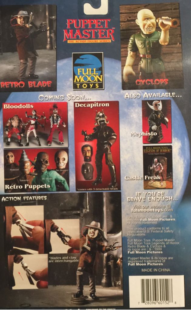 Puppet Master: Retro Blade - Full Moon Toys action figure collectible [Barcode 728096601528] - Main Image 2