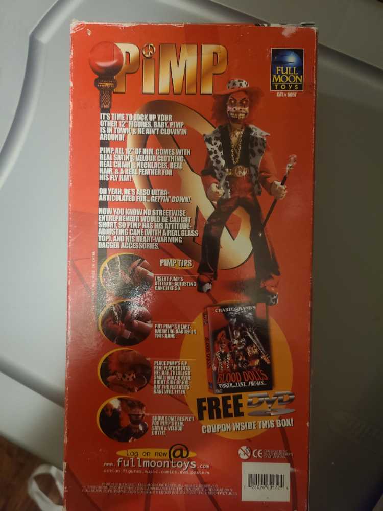 Full Moon Toys: ”Blood Dolls”: Pimp 12” - Full Moon Toys (Blood Dolls Movie) action figure collectible [Barcode 728096605724] - Main Image 2