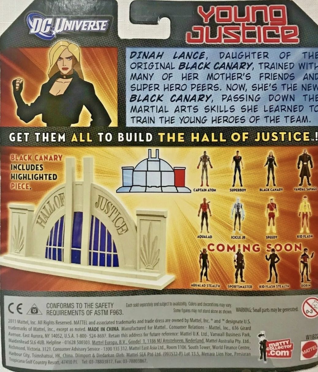 Black Canary - Mattel (dc universe young justice) action figure collectible [Barcode 746775034344] - Main Image 2