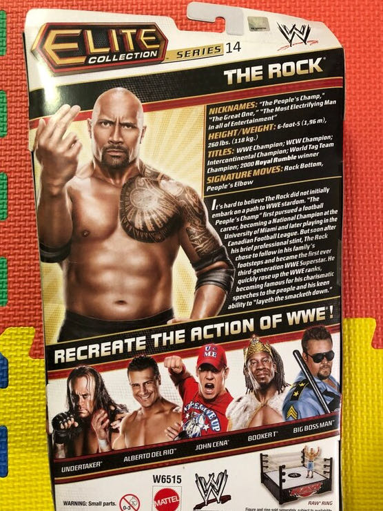 Rock, The - Mattel Wwe (WWE Elite Collection 14) action figure collectible [Barcode 746775067021] - Main Image 4