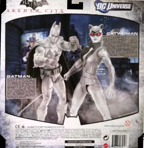 Batman & Catwoman (Grey) - Mattel (Batman Arkham City Legacy Edition) action figure collectible [Barcode 746775072148] - Main Image 3
