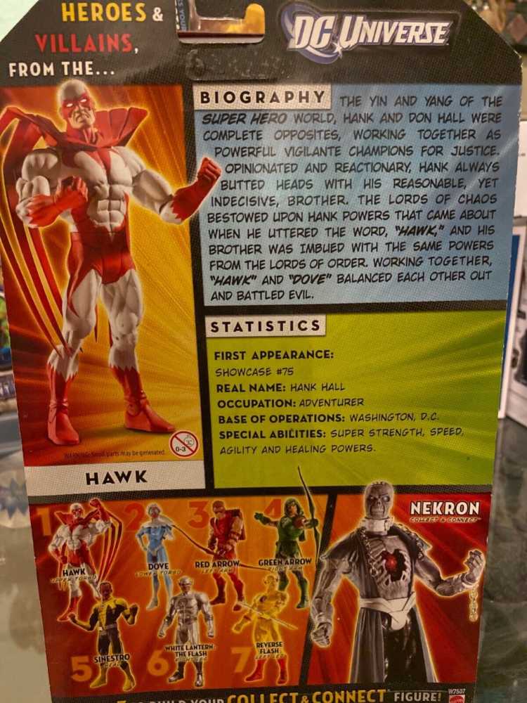 DC Universe Classics Hawk Necron BAF - Mattel (DC Universe Classics: Wave 20) action figure collectible [Barcode 746775074562] - Main Image 3