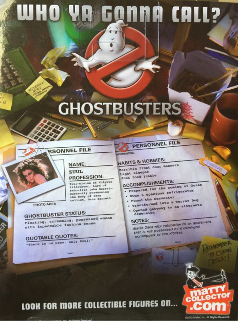 Ghostbusters: Zuul Ghostbusters - Mattel (Adult Collector - Matty Collector) action figure collectible [Barcode 746775086008] - Main Image 2