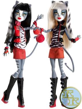 Monster High: Exclusive Werecat Sister Pack Meowlody & Purrsephone - Mattel (Monster High) action figure collectible [Barcode 746775088705] - Main Image 2