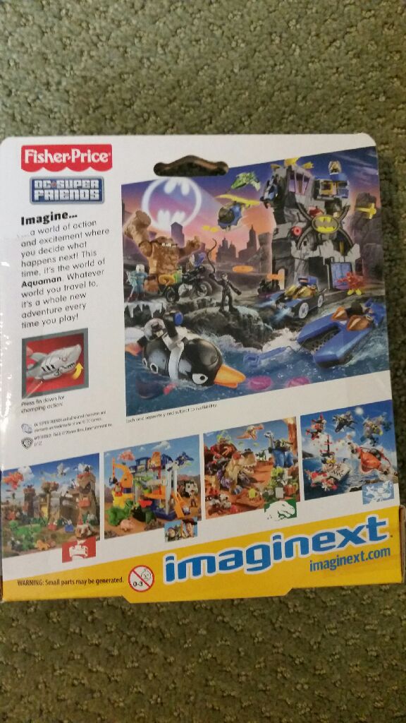 Aquaman & Robo Shark - Fisher Price (Imaginext) action figure collectible [Barcode 746775092054] - Main Image 2