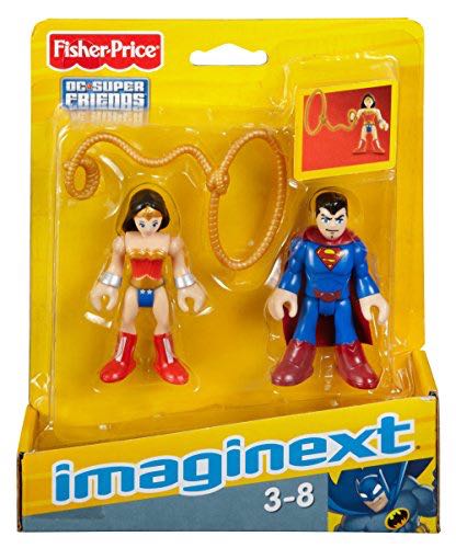 Superman & Wonder Woman - Fisher Price (Imaginext) action figure collectible [Barcode 746775164959] - Main Image 2