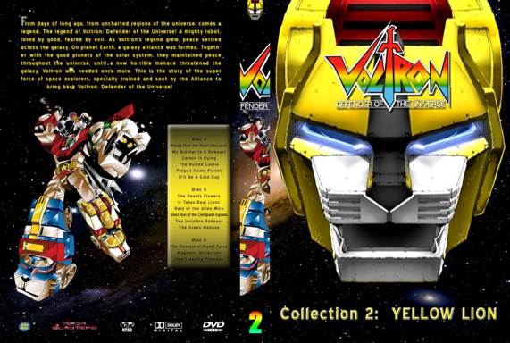 Voltron Defender Of The Universe: Yellow Lion & Hunk Figures - Mattel (Voltron Defender of the Universe) action figure collectible [Barcode 746775167844] - Main Image 2