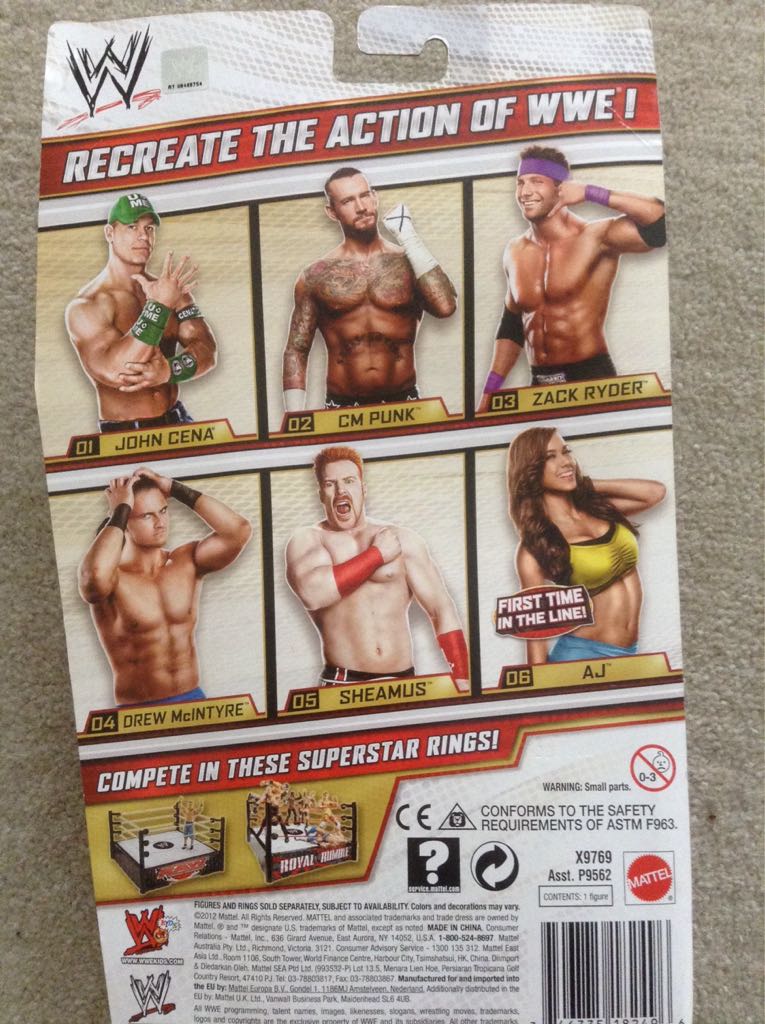 Cm Punk Mattel Superstar Series #2 - Mattel (WWE) action figure collectible [Barcode 746775182496] - Main Image 2