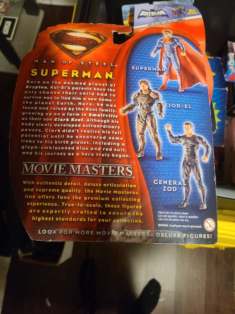 Superman - Mattel (Movie Masters Adult Collector: Man of Steel) action figure collectible [Barcode 746775189174] - Main Image 3