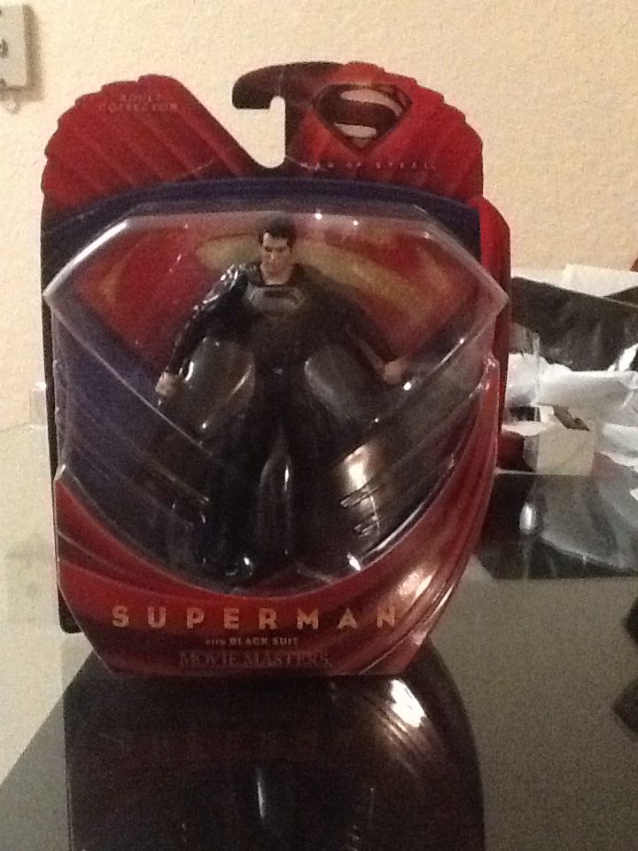 Superman (Black Suit) - Mattel (Movie Masters Adult Collector: Man of Steel) action figure collectible [Barcode 746775189181] - Main Image 2