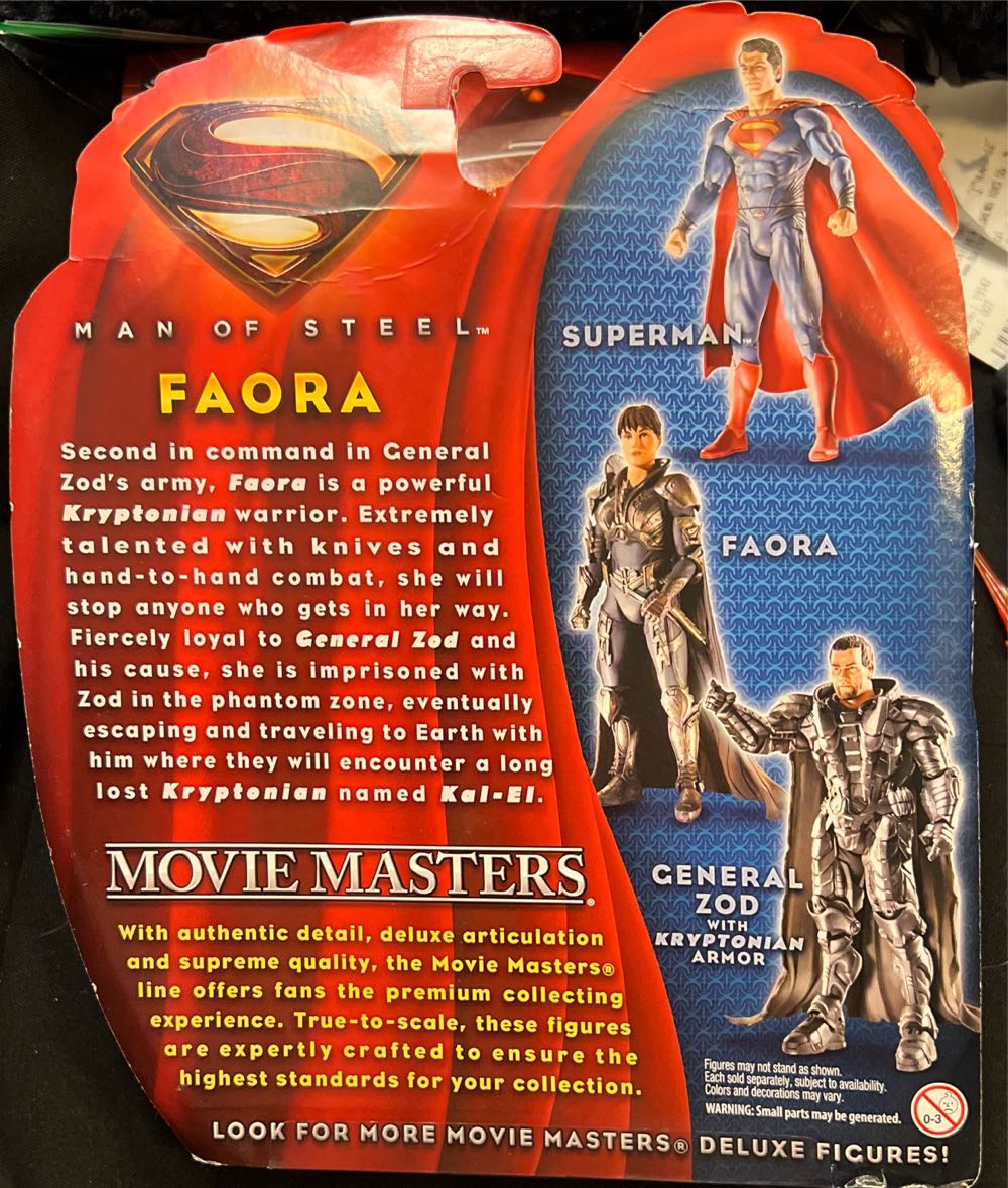Faora - Mattel (Man Of Steel) action figure collectible [Barcode 746775189211] - Main Image 3