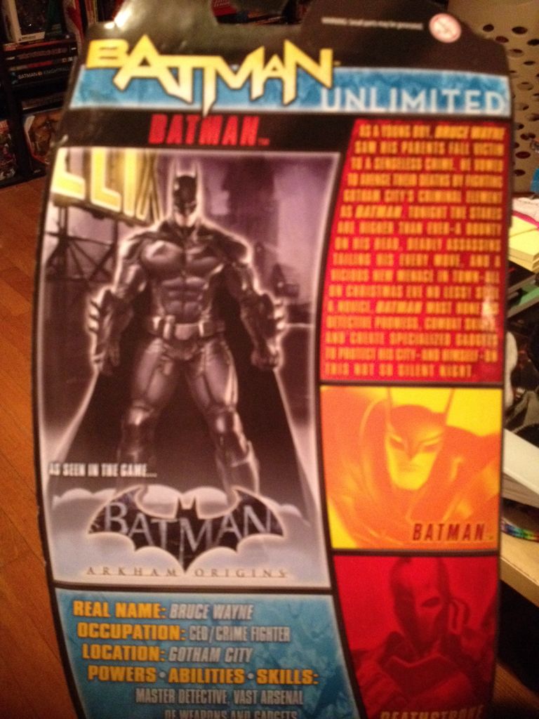 DC Mulitverse Batman Unlimited Series ARKHAM ORIGINS BATMAN (Mattel) - Mattel (Dc Comics Multiverse) action figure collectible [Barcode 746775206376] - Main Image 2