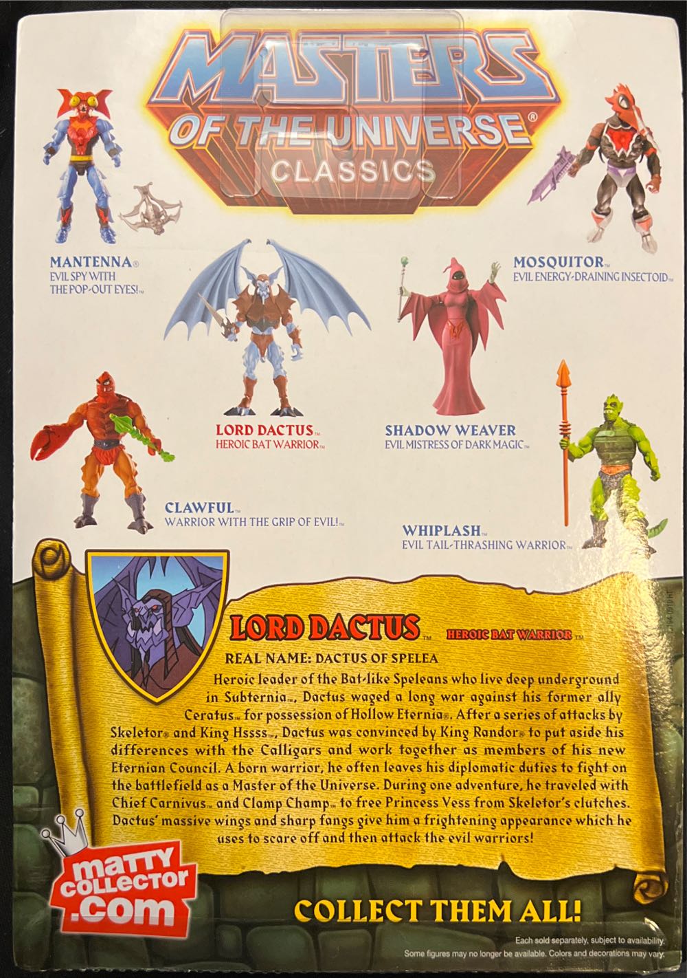 Lord Dactus - Mattel (Masters Of The Universe Classics) action figure collectible [Barcode 746775207007] - Main Image 2