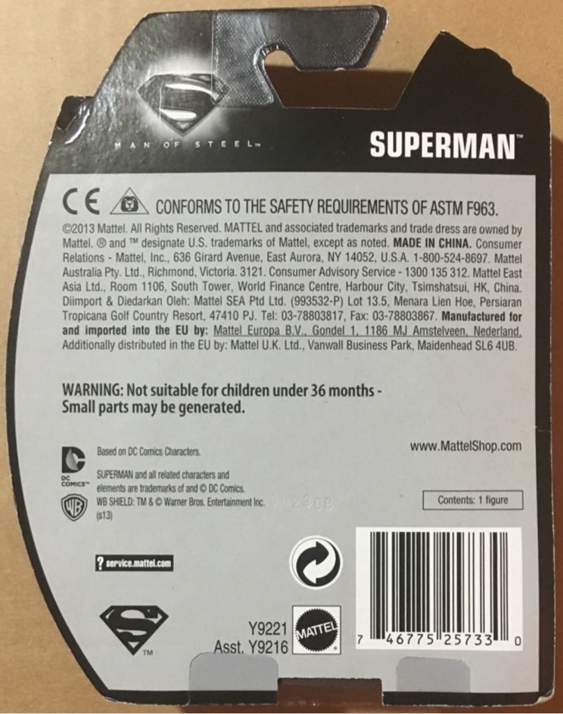 Man Of Steel: Silver Suit Superman - Mattel (Superman Man Of Steel) action figure collectible [Barcode 746775257330] - Main Image 2