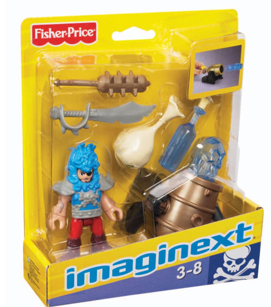 Imaginext: Pirate Deckhand & Cannon - Fisher Price action figure collectible [Barcode 746775258764] - Main Image 2
