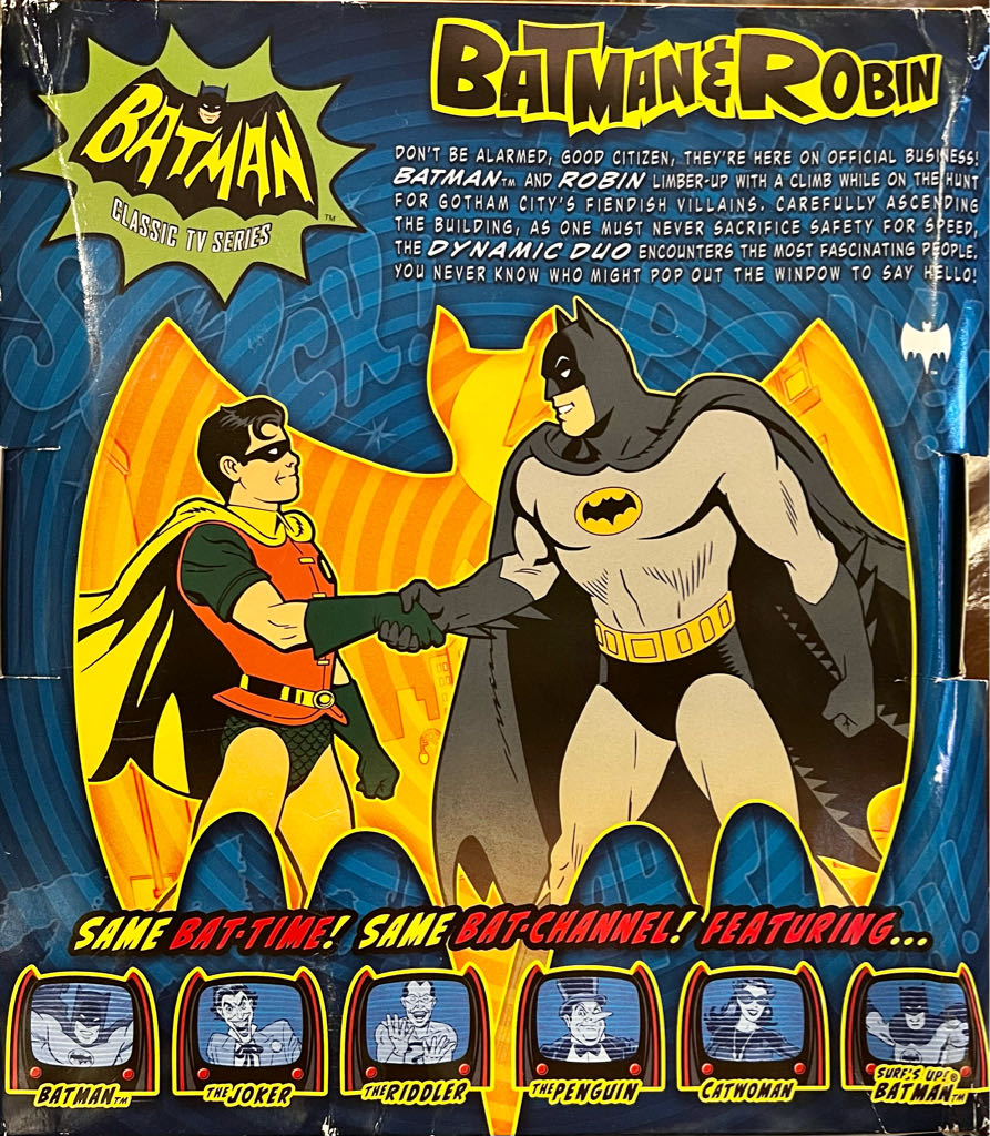 Mattel Batman Classics TV Series 1966 TV Moments Action Figure Batman and Robin 2-Pack - Mattel (Batman 1966 Classic TV Series) action figure collectible [Barcode 746775268008] - Main Image 2