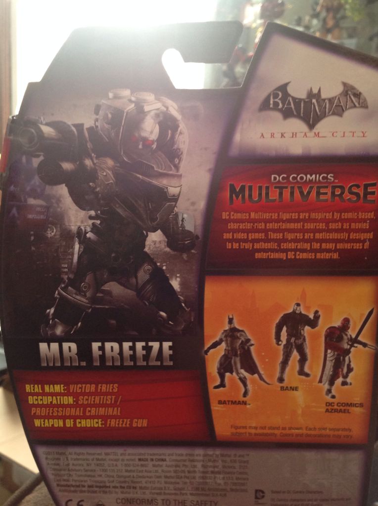 AC DC Multiverse Mr. Freeze - Mattel (Batman Arkham City) action figure collectible [Barcode 746775336332] - Main Image 2