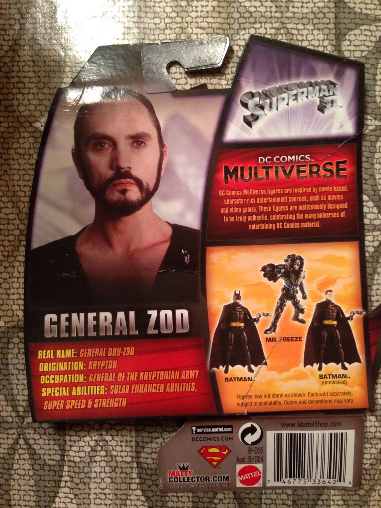 General Zod - Mattel (DC Comics: Multiverse) action figure collectible [Barcode 746775336424] - Main Image 2