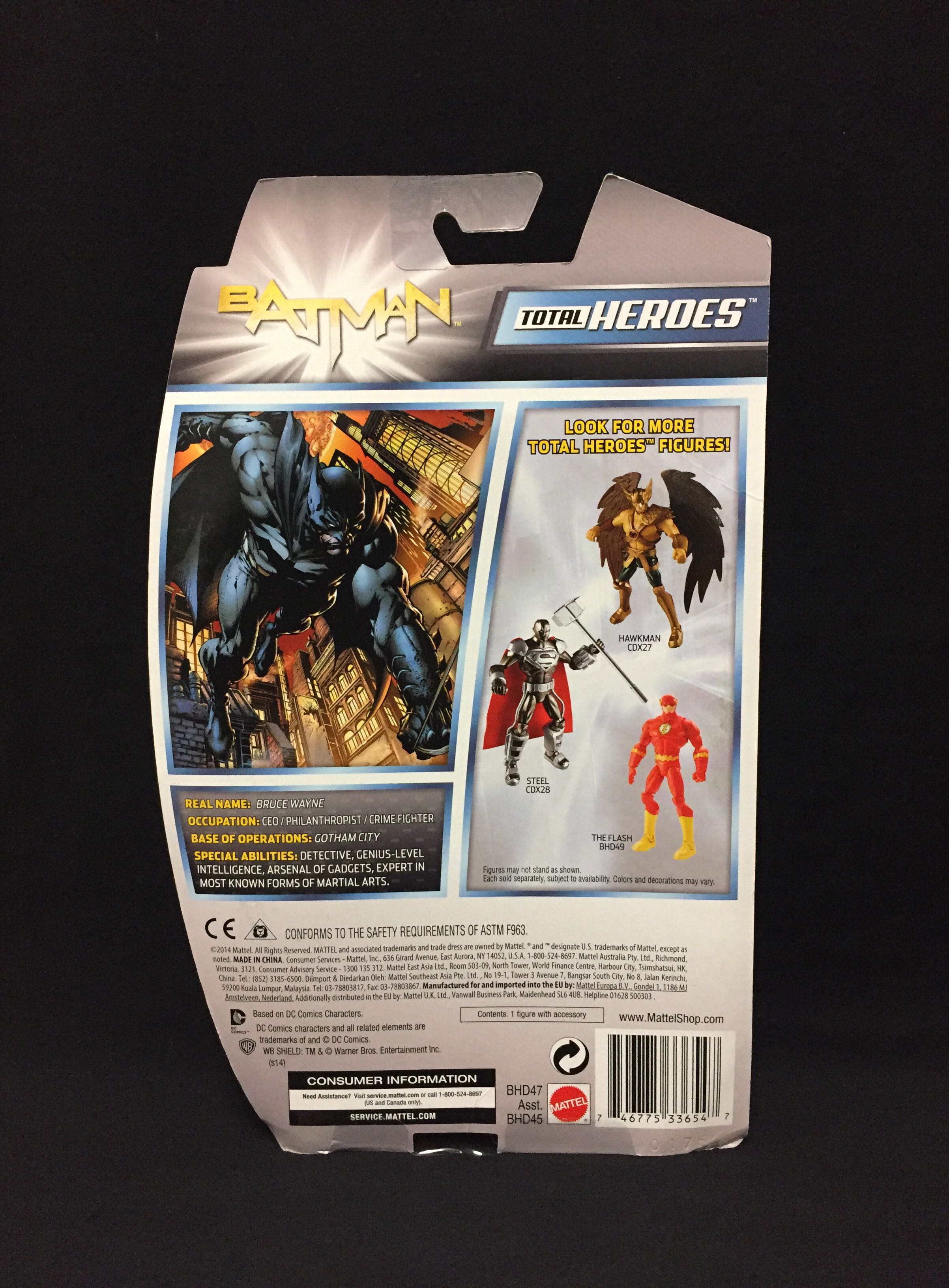 Total Heroes: Batman - Mattel (Total Heroes) action figure collectible [Barcode 746775336547] - Main Image 2