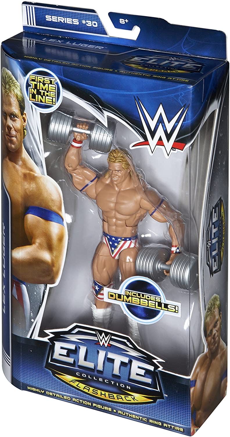 WWE Elite Flashback Series 30 Lex Luger “Signed” - Mattel Wwe (Wwe Elite) action figure collectible [Barcode 746775341053] - Main Image 2