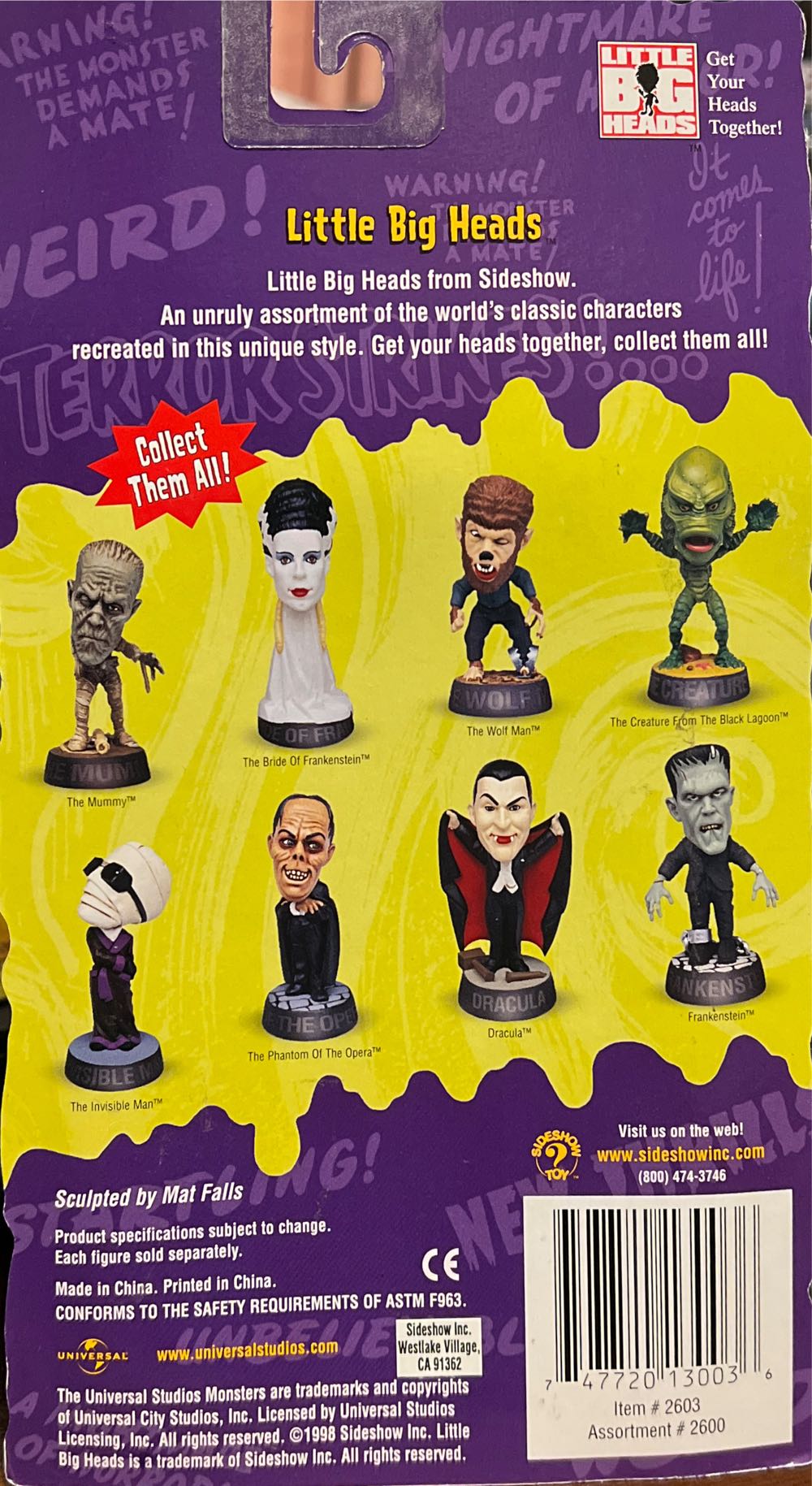 Sideshow - Little Big Heads (The Mummy) - Sideshow Toy (Little Big Heads) action figure collectible [Barcode 747720130036] - Main Image 4