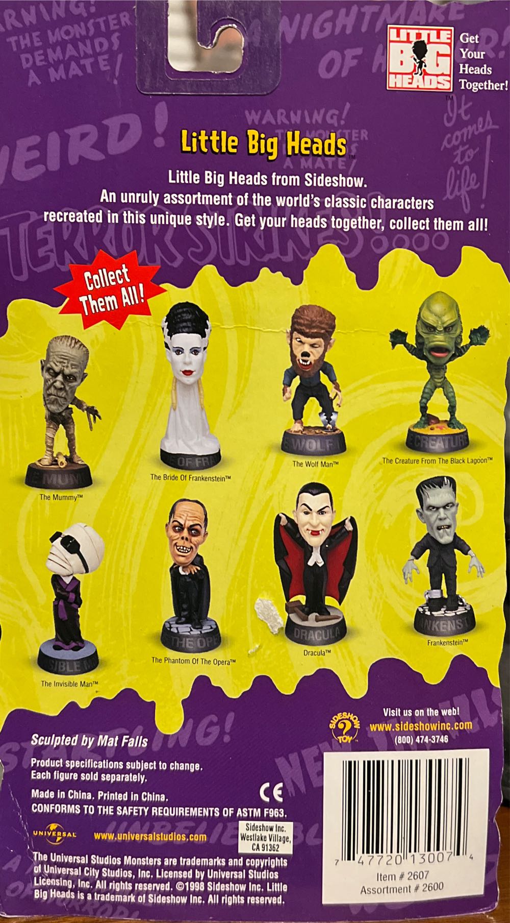 Sideshow - Little Big Heads (The Invisible Man) - Sideshow Toy (Universal Monsters) action figure collectible [Barcode 747720130074] - Main Image 3