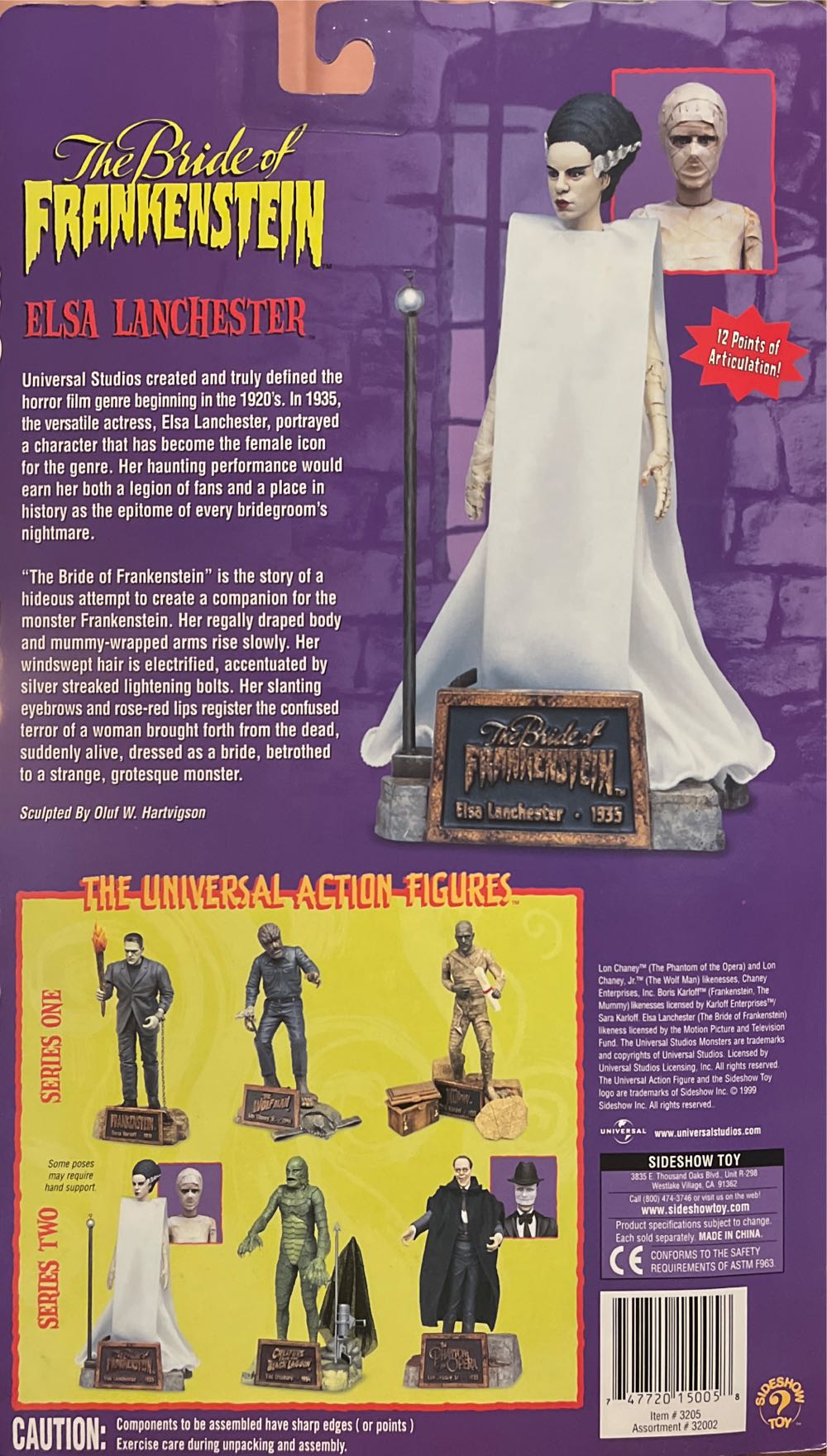Universal Monsters - The Bride Of Frankenstein - Sideshow Toy (Universal Studios Monsters) action figure collectible [Barcode 747720150058] - Main Image 3