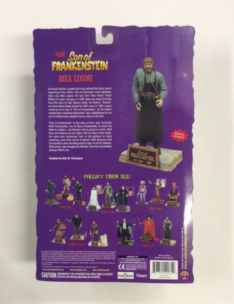 Universal Monsters Ygor Son Of Frankenstein  - Sideshow Toys action figure collectible [Barcode 747720200319] - Main Image 2
