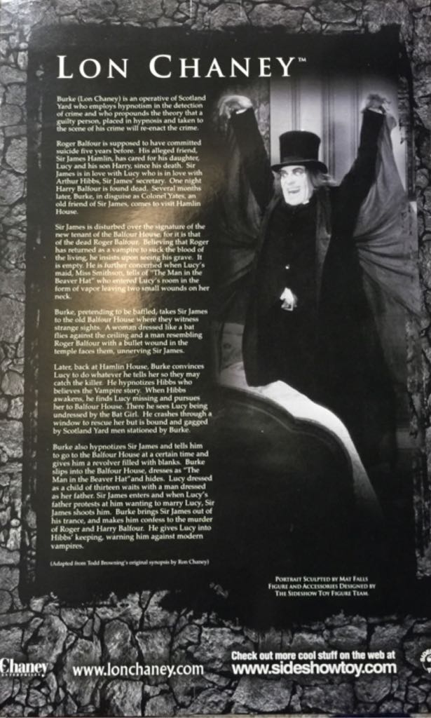 London After Midnight - Lon Chaney - Side Show action figure collectible [Barcode 747720201798] - Main Image 2