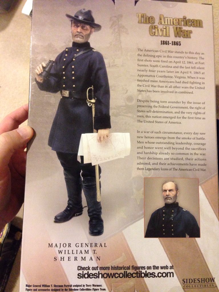 William Tecumseh Sherman - Sideshow Collectibles action figure collectible [Barcode 747720206083] - Main Image 2