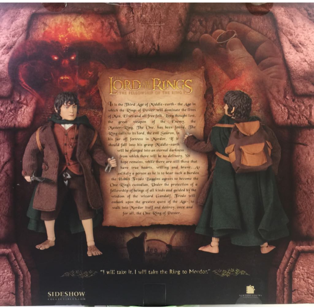 Lord of the Rings-Fellowship- Frodo Baggins - Sideshow Collectibles (Fantasy) action figure collectible [Barcode 747720208728] - Main Image 2