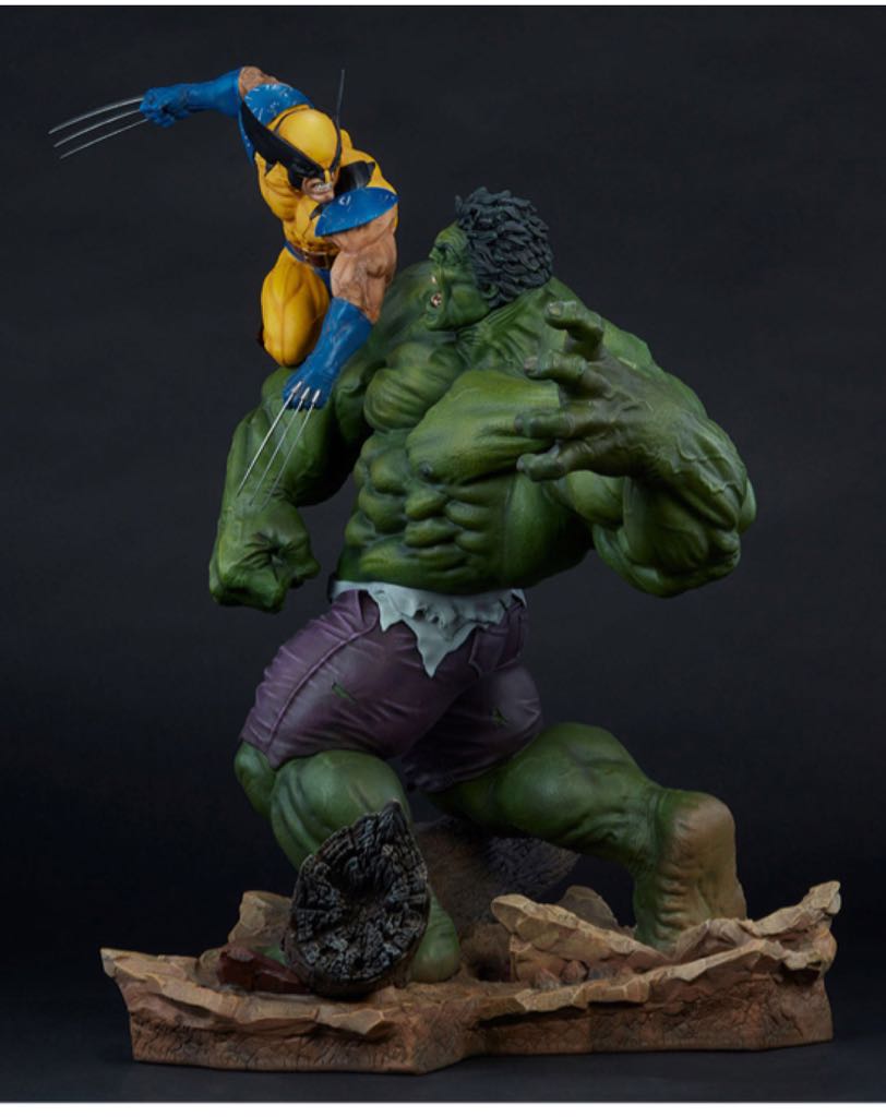 Sideshow Collectibles Exclusive Hulk vs Wolverine Maquette  - Sideshow Collectibles (Incredible Hulk) action figure collectible [Barcode 747720223516] - Main Image 2