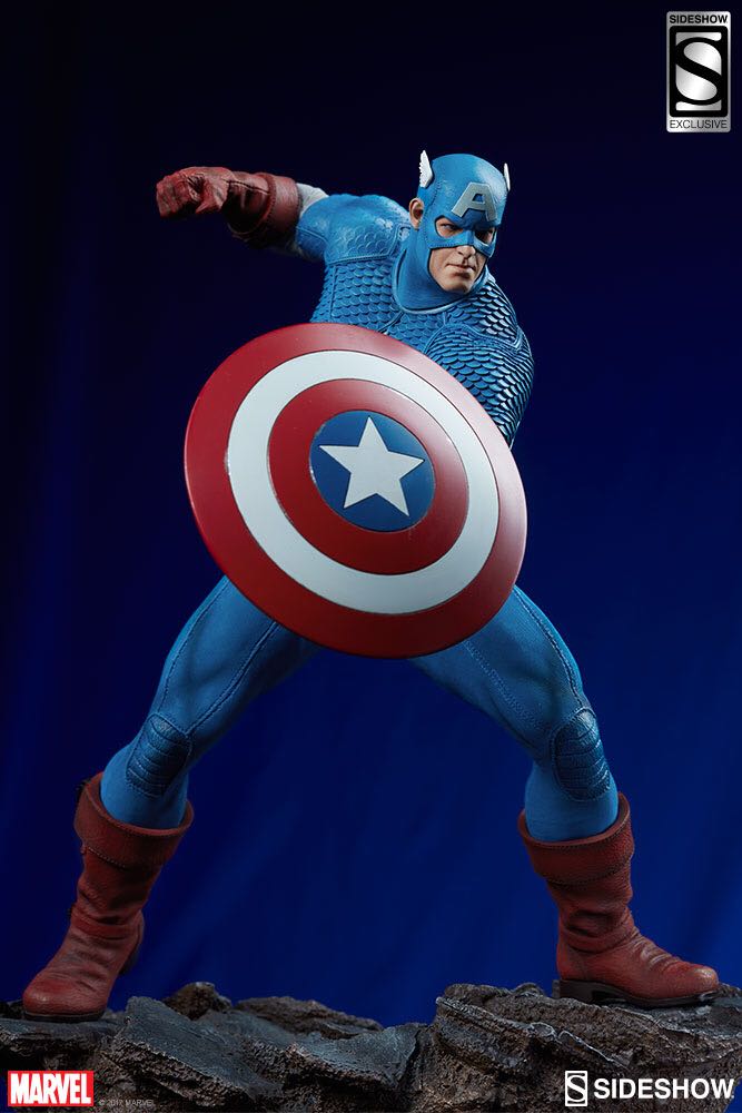 Sideshow Collectibles: Avengers Assemble: Captain America Statue (exclusive) - Sideshow Collectibles (Avengers Assemble) action figure collectible [Barcode 747720228665] - Main Image 1