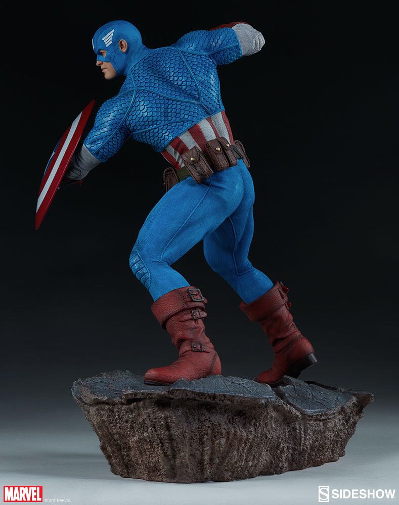 Sideshow Collectibles: Avengers Assemble: Captain America Statue (exclusive) - Sideshow Collectibles (Avengers Assemble) action figure collectible [Barcode 747720228665] - Main Image 2