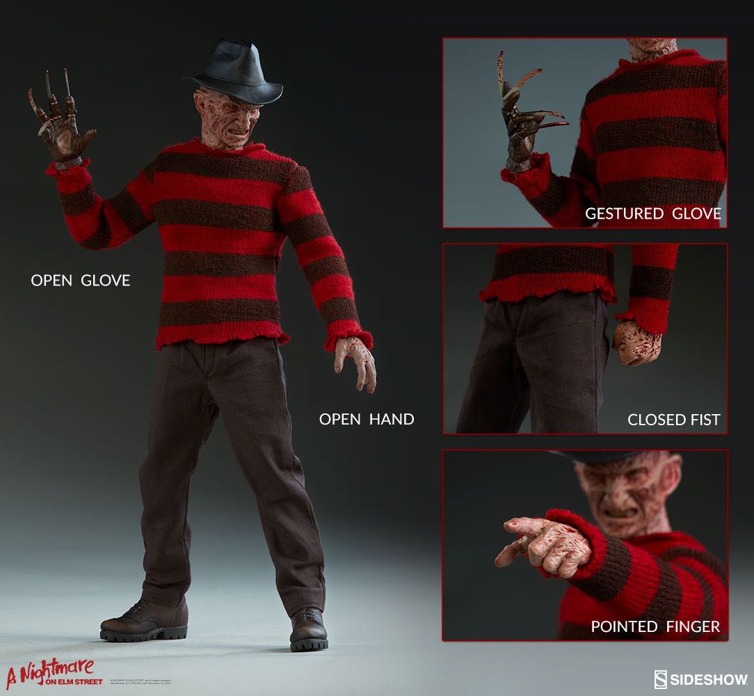 Nightmare On Elm Street Freddy Krueger 1:6 Sideshow Figure - Sideshow Collectibles (A Nightmare On Elm Street) action figure collectible [Barcode 747720231184] - Main Image 10