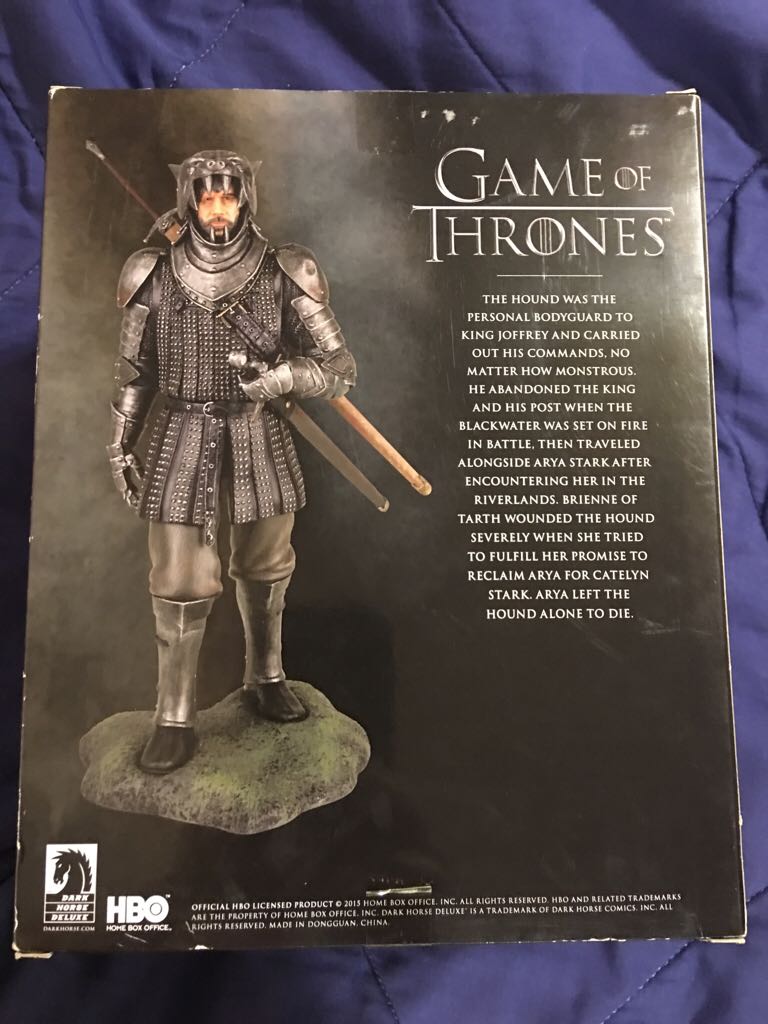 Dark Horse Deluxe - Game Of Thrones THE HOUND  - Dark Horse (Game Of Thrones) action figure collectible [Barcode 761568285772] - Main Image 2