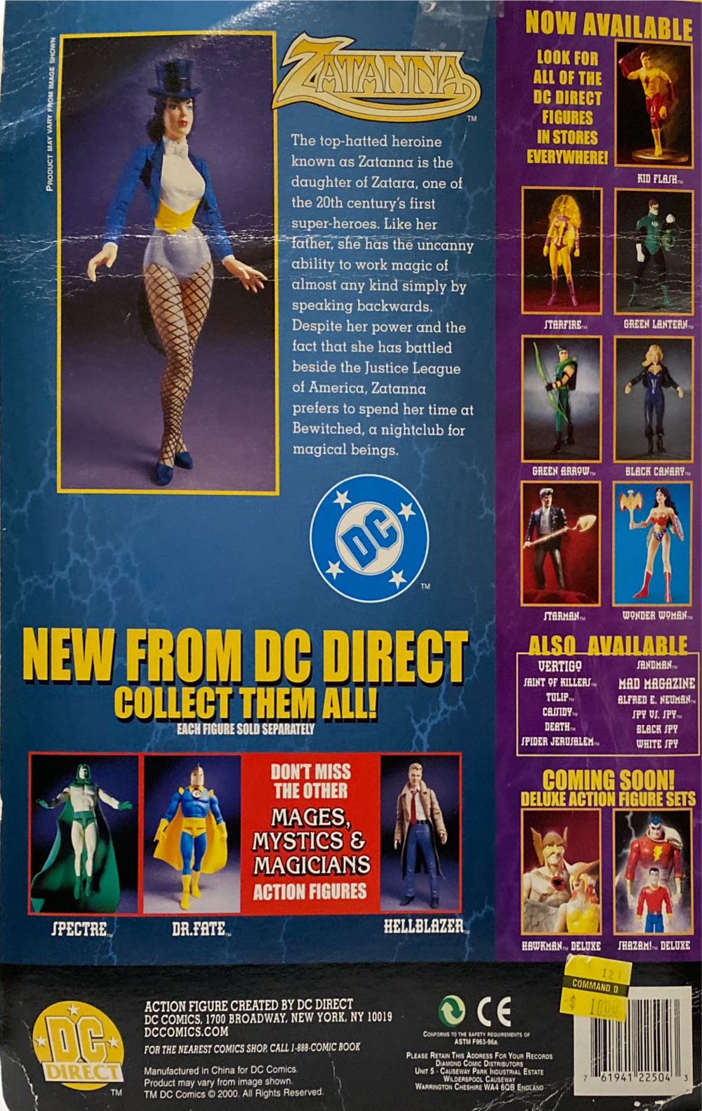 MM&M: Zatanna - DC Direct (DC Direct AFs) action figure collectible [Barcode 761941225043] - Main Image 4
