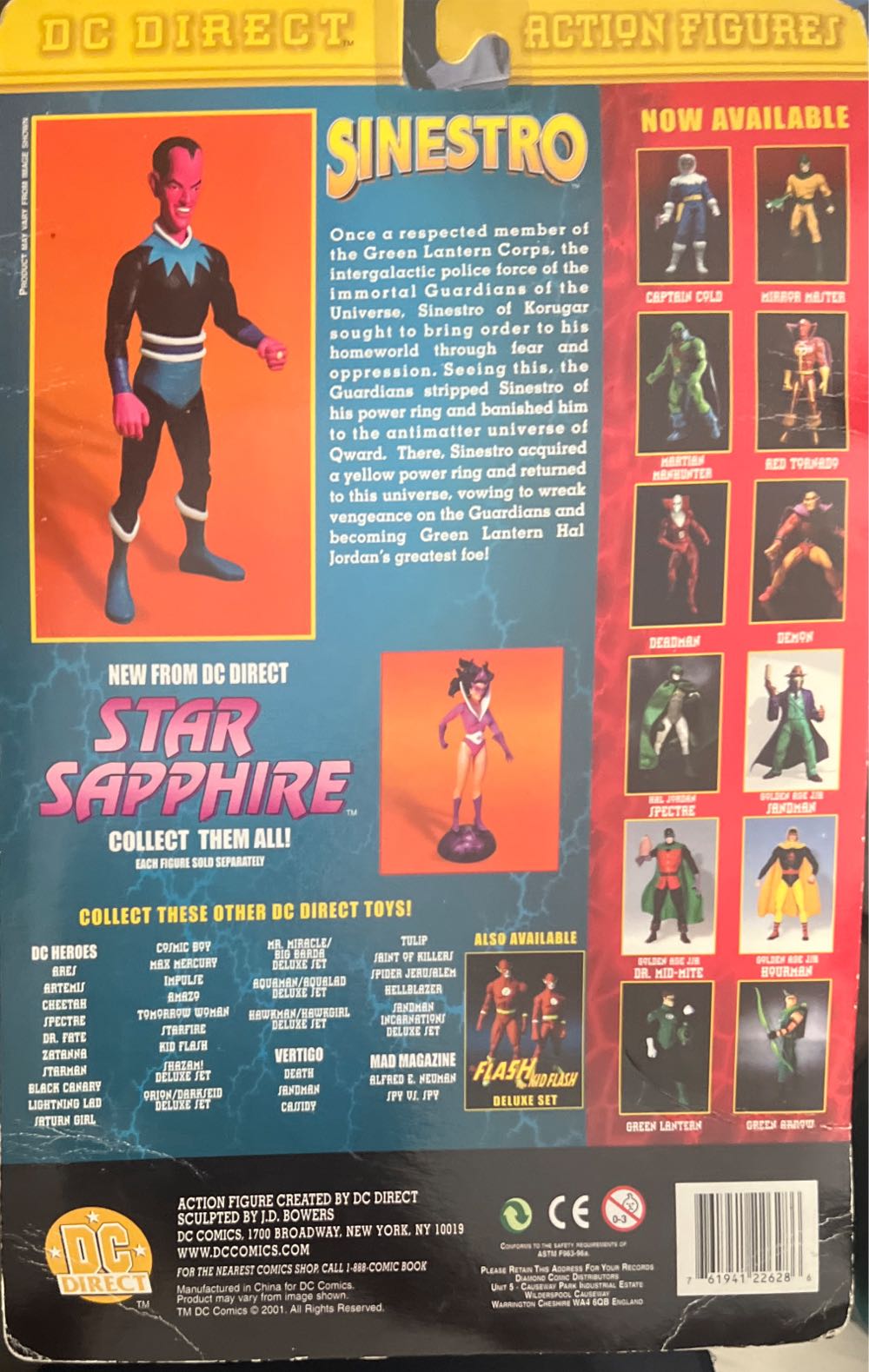 Sinestro - DC Direct (Green Lantern) action figure collectible [Barcode 761941226286] - Main Image 2