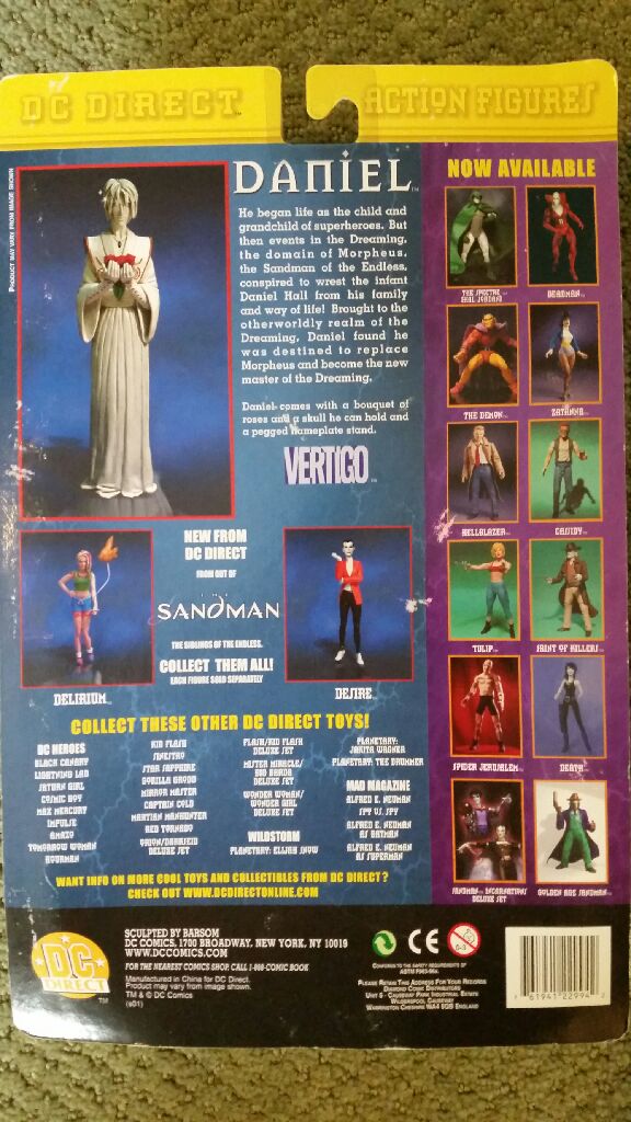 Sandman: Daniel - DC Direct (DC Vertigo) action figure collectible [Barcode 761941229942] - Main Image 2