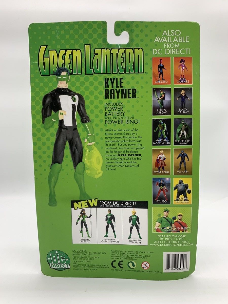 Green Lantern (Kyle Rayner) - DC Direct (Green Lantern) action figure collectible [Barcode 761941232096] - Main Image 4