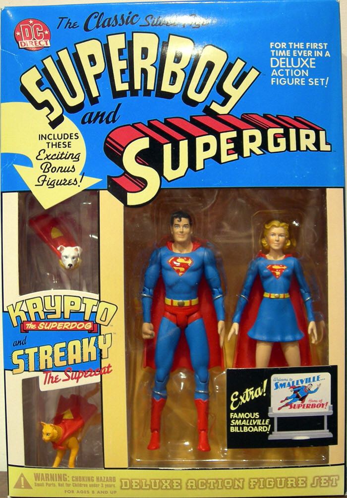DC Direct The Classic Super Boy And Super Girl (Silver Age) - DC Direct (DC Comics) action figure collectible [Barcode 761941233659] - Main Image 2