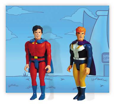 Mon-El & Lightning Lad  (Pocket Super Heroes) action figure collectible [Barcode 761941235158] - Main Image 2