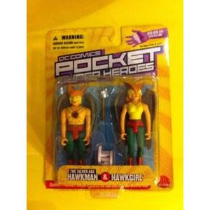 Hawkman (Silver Age) & Hawkgirl - DC Collectibles (Pocket Super Heroes) action figure collectible [Barcode 761941235943] - Main Image 2