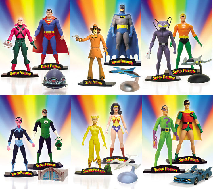 Super Friends! Wonder Woman & Cheetah Deluxe Action Figure Set - DC Direct (Super Friends!) action figure collectible [Barcode 761941236384] - Main Image 2