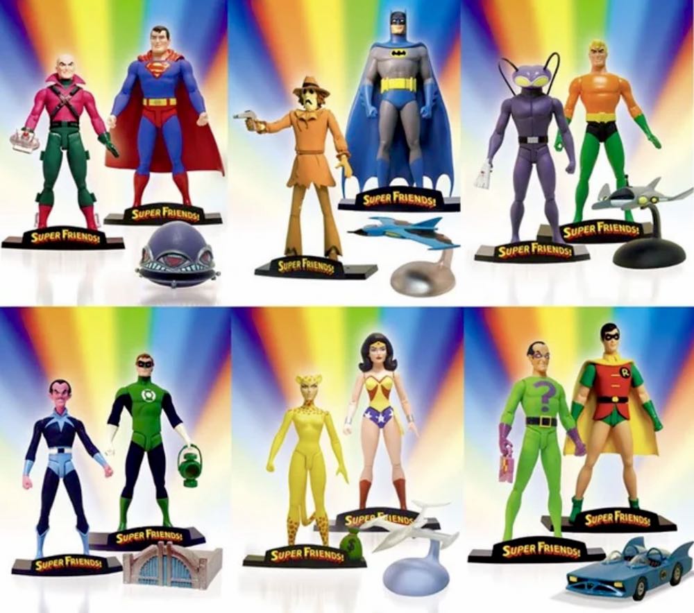Super Friends! Green Lantern & Sinestro Deluxe Action Figure Set - DC Direct (Super Friends!) action figure collectible [Barcode 761941237459] - Main Image 3