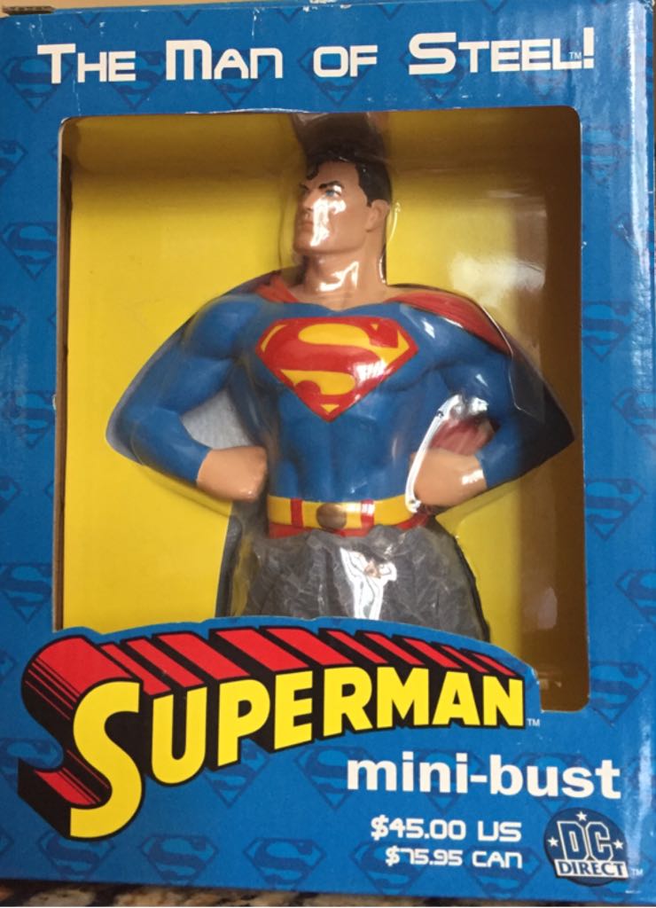 DC Direct The Man of Steel Superman mini-bust - DC Direct (Super Heros) action figure collectible [Barcode 761941238241] - Main Image 2