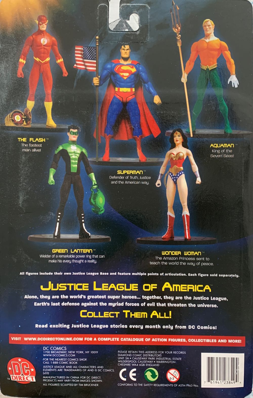 The Flash - DC Direct (JLA) action figure collectible [Barcode 761941238494] - Main Image 2